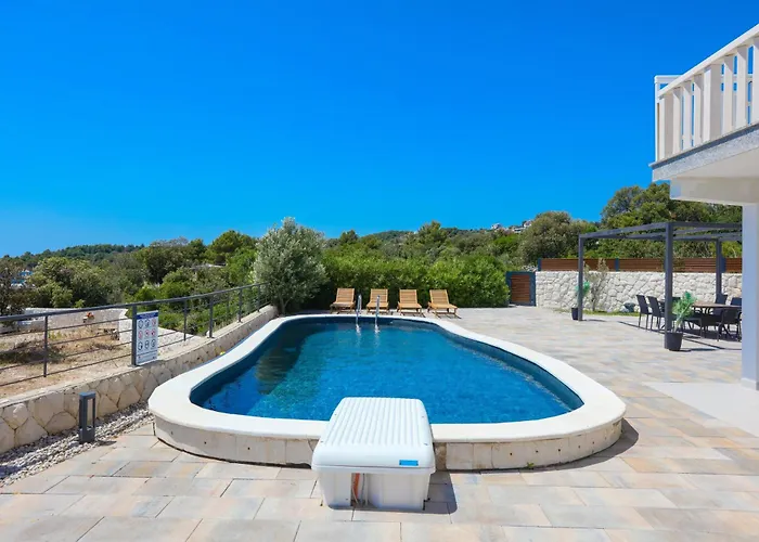 Family-friendly With Swimming Pool Zecevo Rtic, - 8366 Lejlighed